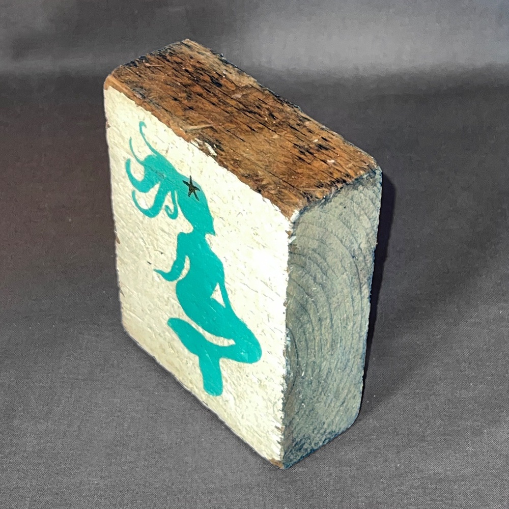 Mermaid Block Sign - Picture 3 of 4